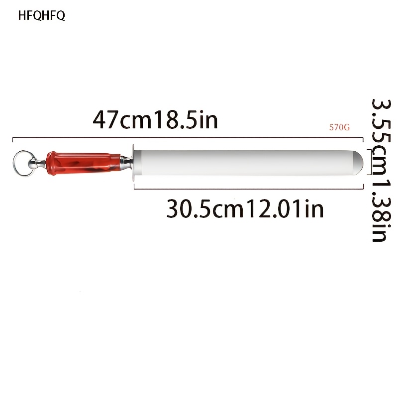 Image of Sharpening Steel - High Hardness Steel, Manual Knife Sharpening With Elegant Hanging Treatment For Home, Hotel, Butcher Shop And Meat Stall - Durable Christmas Gift For Parents, Teachers, Chefs