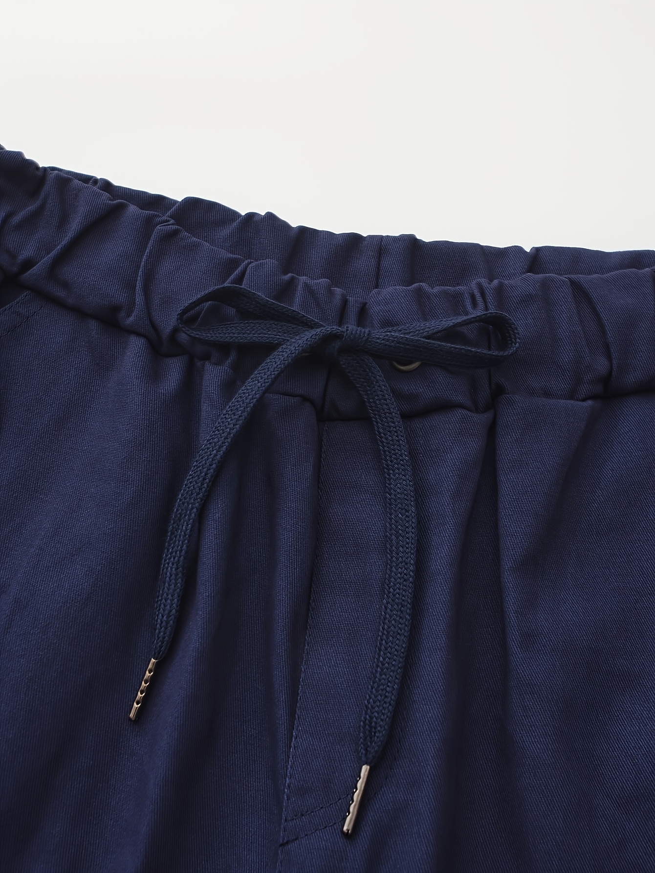 Men's Navy Blue Cotton Cargo Pants with Multiple Pockets - Casual & Outdoor Workwear for Hiking, Running, and Everyday Use, Camping Gear