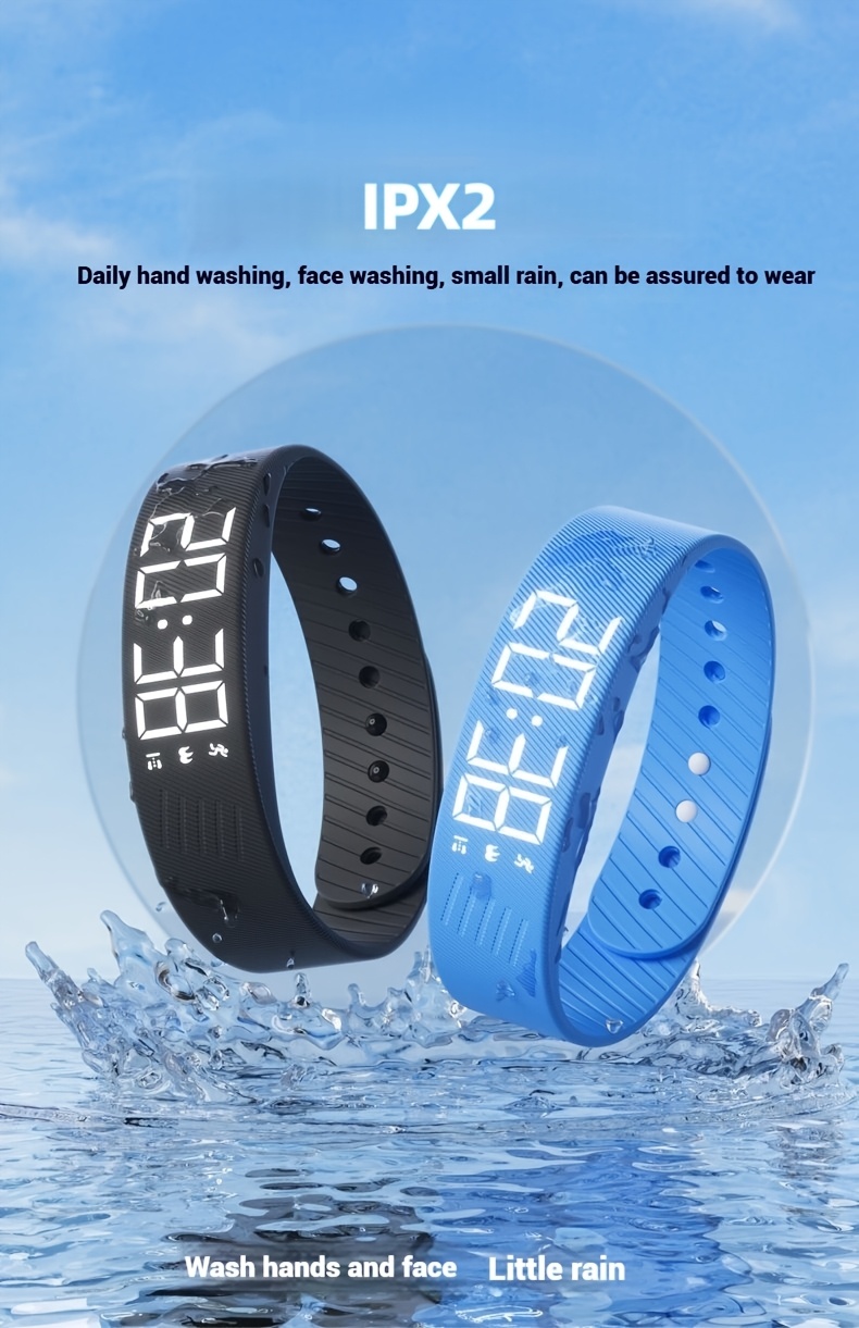unisex multifunctional sports outdoor usb minimalist digital watch soft silicone strap alarm clock   pedometer fashionable wristwatch   teachers holiday gift christmas gift suitable for any occasion   a Product details 5