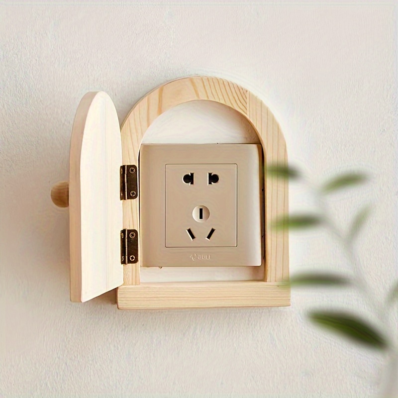 

Wooden Switch Protective Cover, Household Socket Decorative Frame, Socket Cover, Electric Shock Protection Cover, Button Frame,