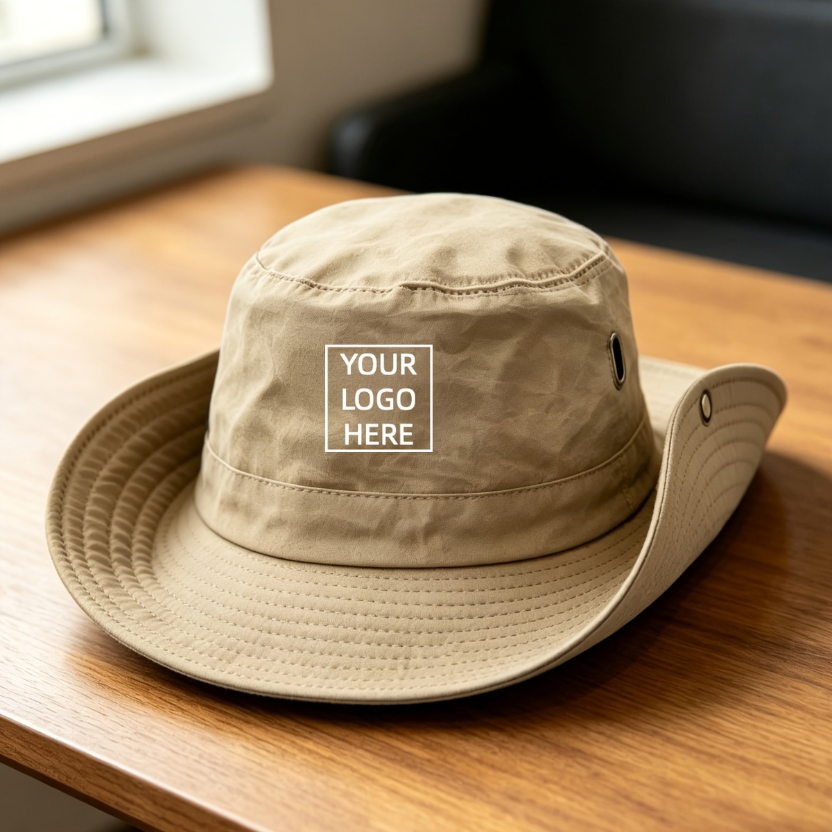 TEMU Custom Bucket Hats With Personalized Photos, Names, Texts, And Logos. Classic Versatile Wide-brimmed Sun Hats With Windproof Straps, Unisex For