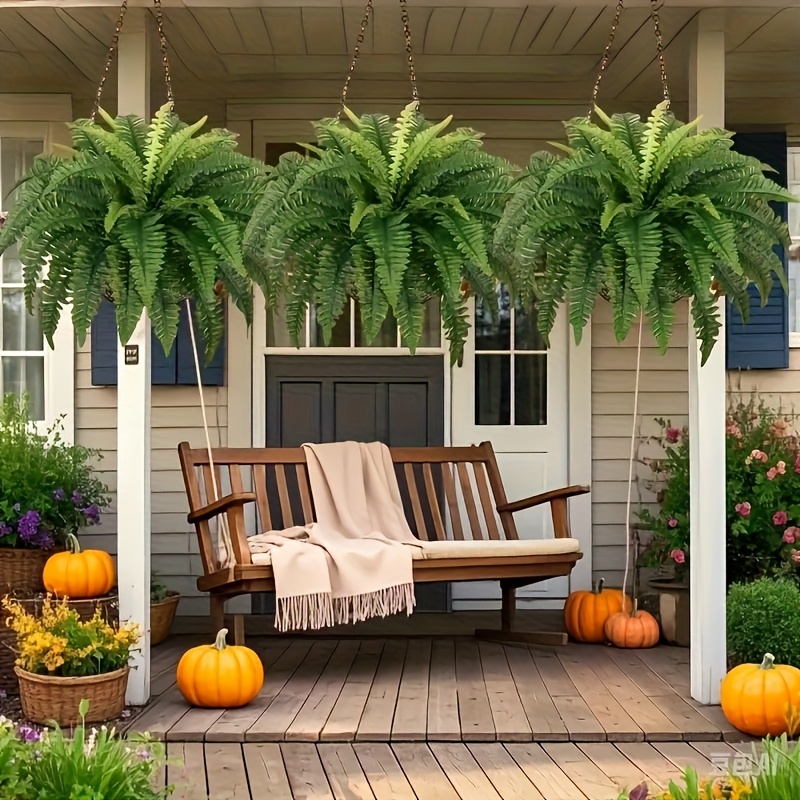 2pcs large boston fern artificial greenery