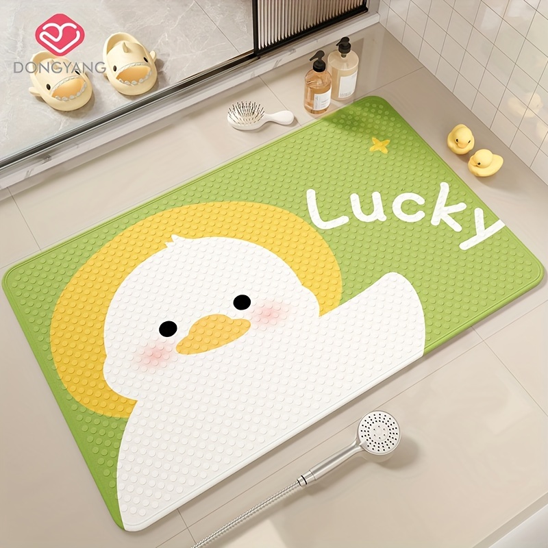 1pc of   brand cartoon pattern shower mat christmas decoration floor mat bathroom non slip   mat easy to clean bath mat bathtub mat with strong suction cup quick draining suitable for shower room hotel restroom bathroom bathtub Product details 2