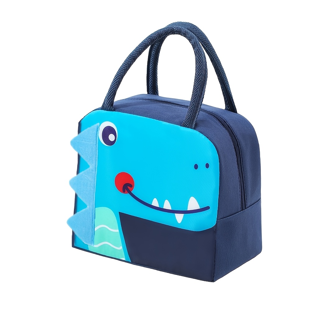 TEMU 1 pz. Borsa da termica con motivo animale 3D , borsa da isolata, borsa Bento riutilizzabile con e motivo animale dei animati, borsa termica in