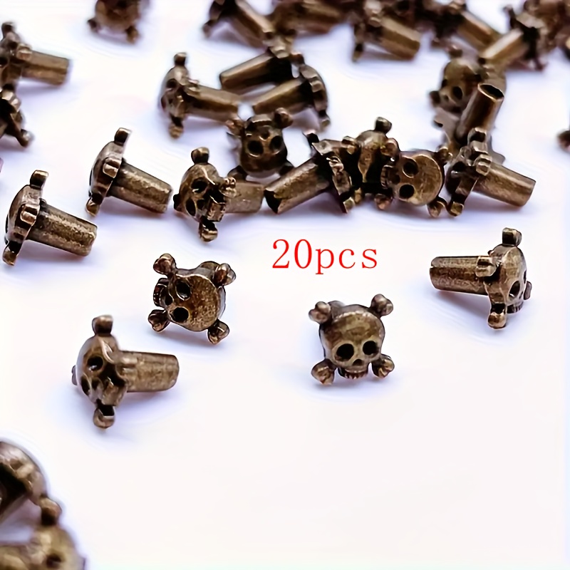 Image of 20pcs Mini Rivets, 0.5cm/0.2in, Metal, - Great For Doll Clothes Sewing Projects And Mini Craft Supplies, Craft Supplies | Designs | Durable Craft Supplies, Mini Craft Supplies