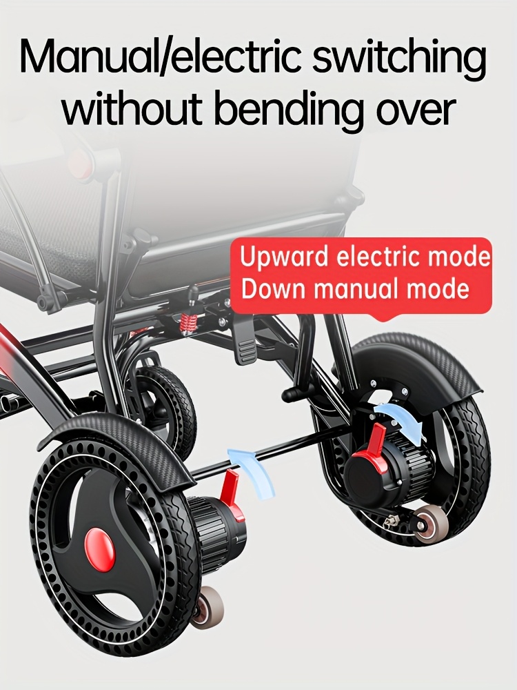 faa   portable electric wheelchair 39 lb ultra lightweight foldable mobility scooter with 18 mile range 4 wheel absorbing design no   airplane friendly chair w charger toolkit for   seniors Product details 13