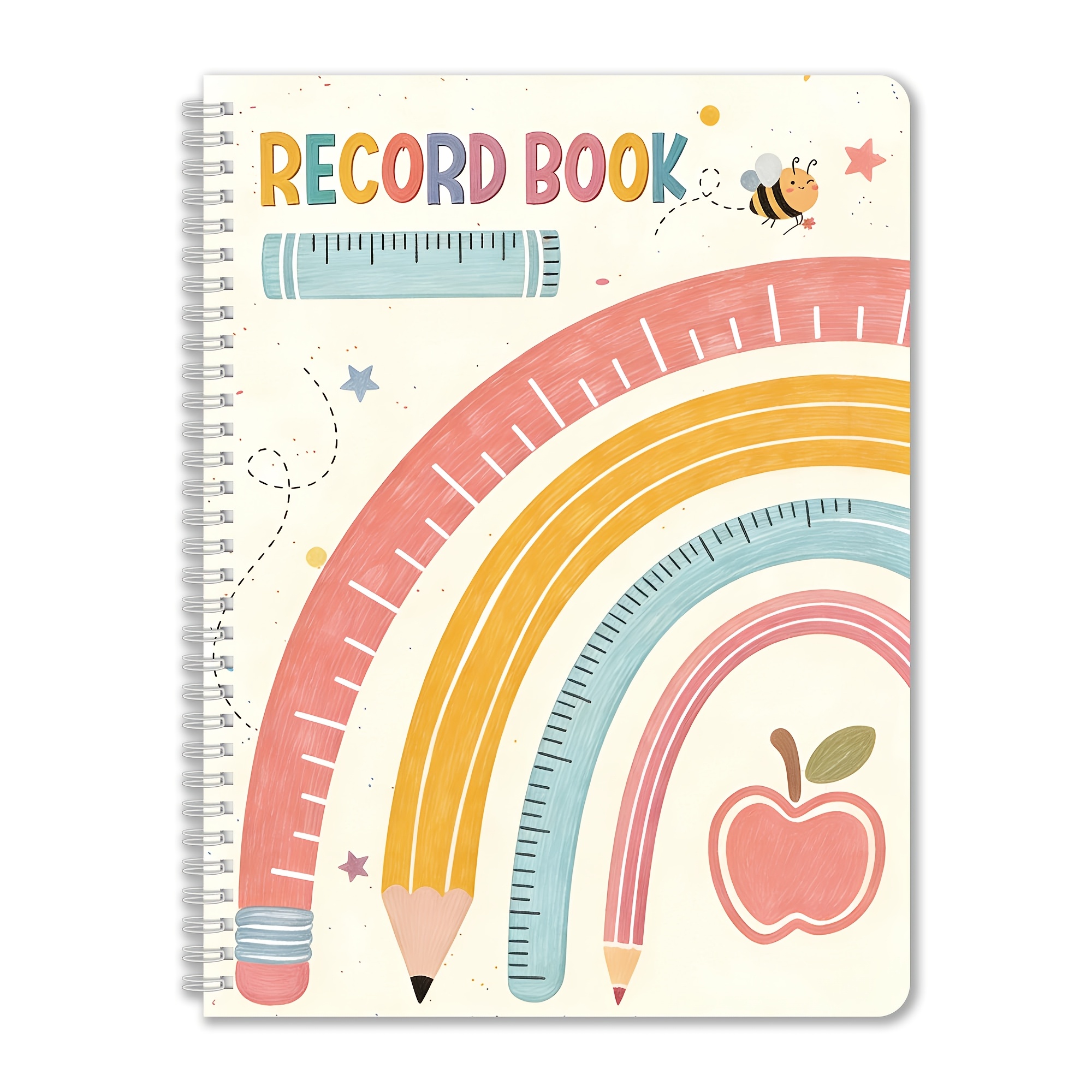 TEMU Spiral Teacher Planner 120 Pages, 11 X 8.3 Inch, 100gsm Paper, Weekly And Monthly Layout, Pencil And Design, Ideal For School Classroom Office