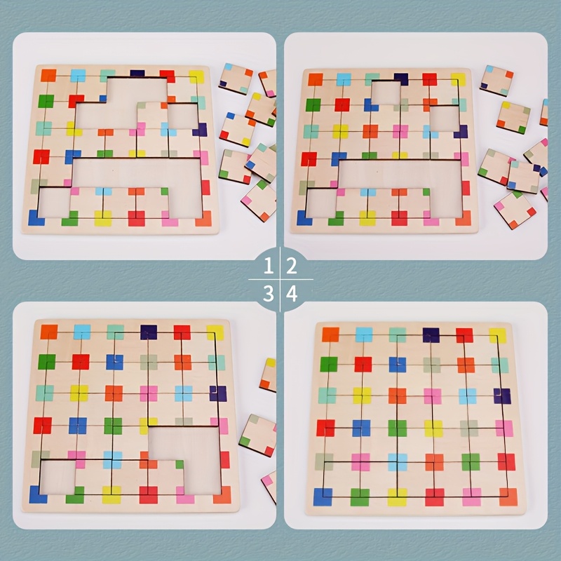 Colorful Geometric Brain Teaser Puzzle Game