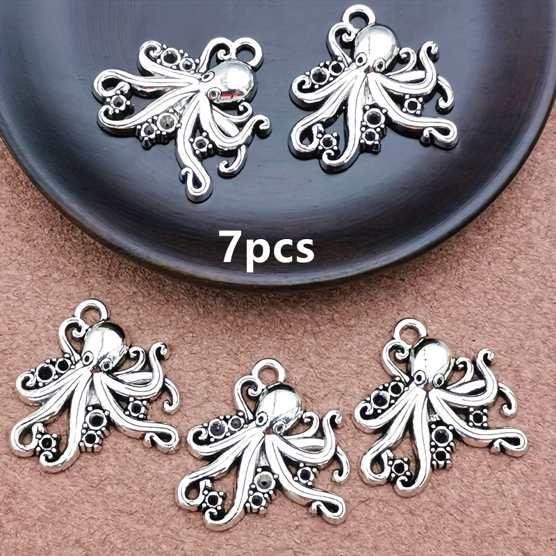TEMU 7pcs Pendentif Breloque , Ajouts de Bijoux Style Bohème, Bracelet de Fabrication de Bijoux Fait Main, Collier, Ajouts de Boucles d'Oreilles 21Mm