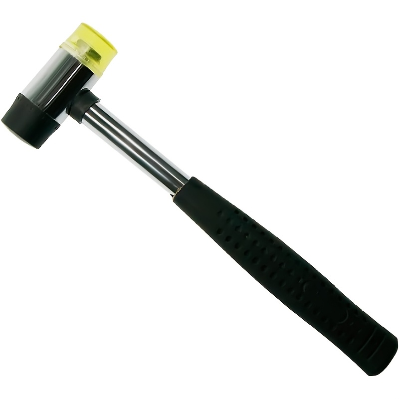 E-shop 25mm Doppelkopf Nylon Gummi Hammer Juweliere Metall Schlägel, Mehrzweck, Doppelseitig & Leichter Schlägel Weichhammer für Heimdekoration