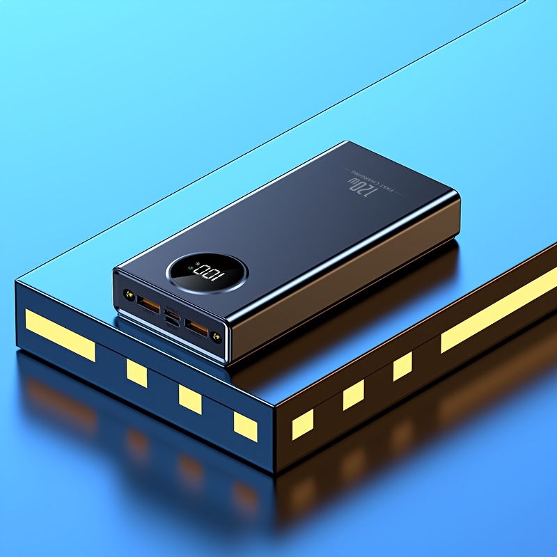 TEMU 50000mah Large Capacity Mobile Power Bank With Lighting/ Display/multiple Type-c/micro/usb Ports, Can Quickly Charge Mobile Phones/electronic