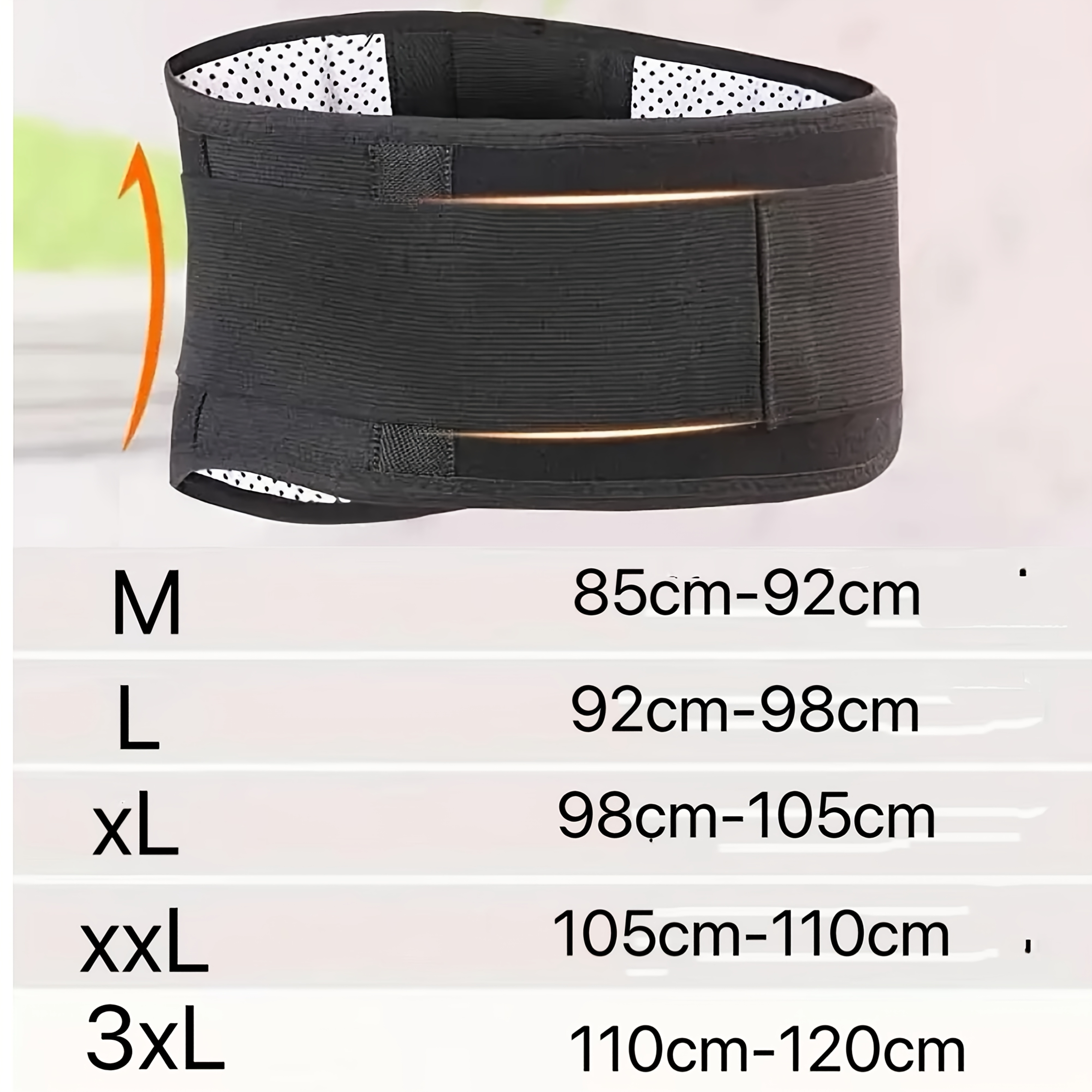 TEMU 1 Adjustable Black Waist Belt With A Unisex Design. This Lower Support Belt Provides And Is Ideal For Sports And Daily Use