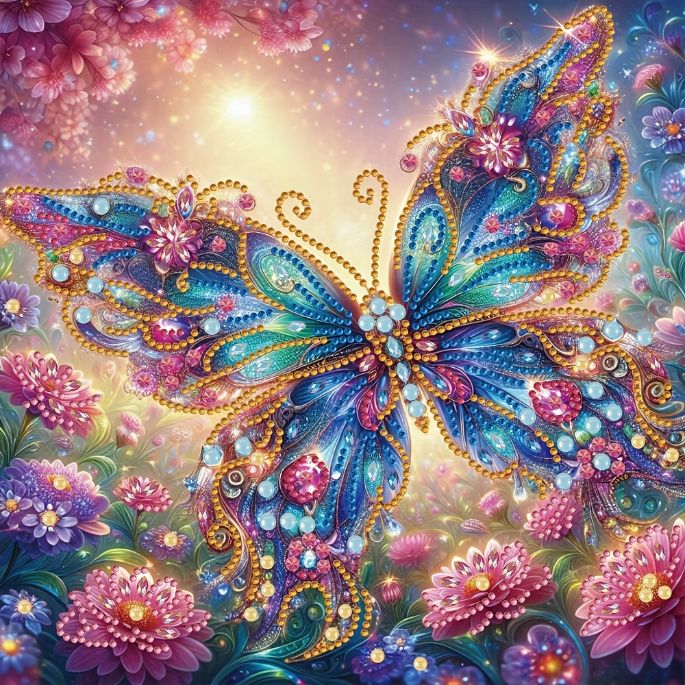 TEMU Complete Diy 5d Diamond Painting Kit With Irregular & Round - Partial Mosaic Frameless Canvas Art, 3d/4d/5d Layered Effect For S &, Handmade