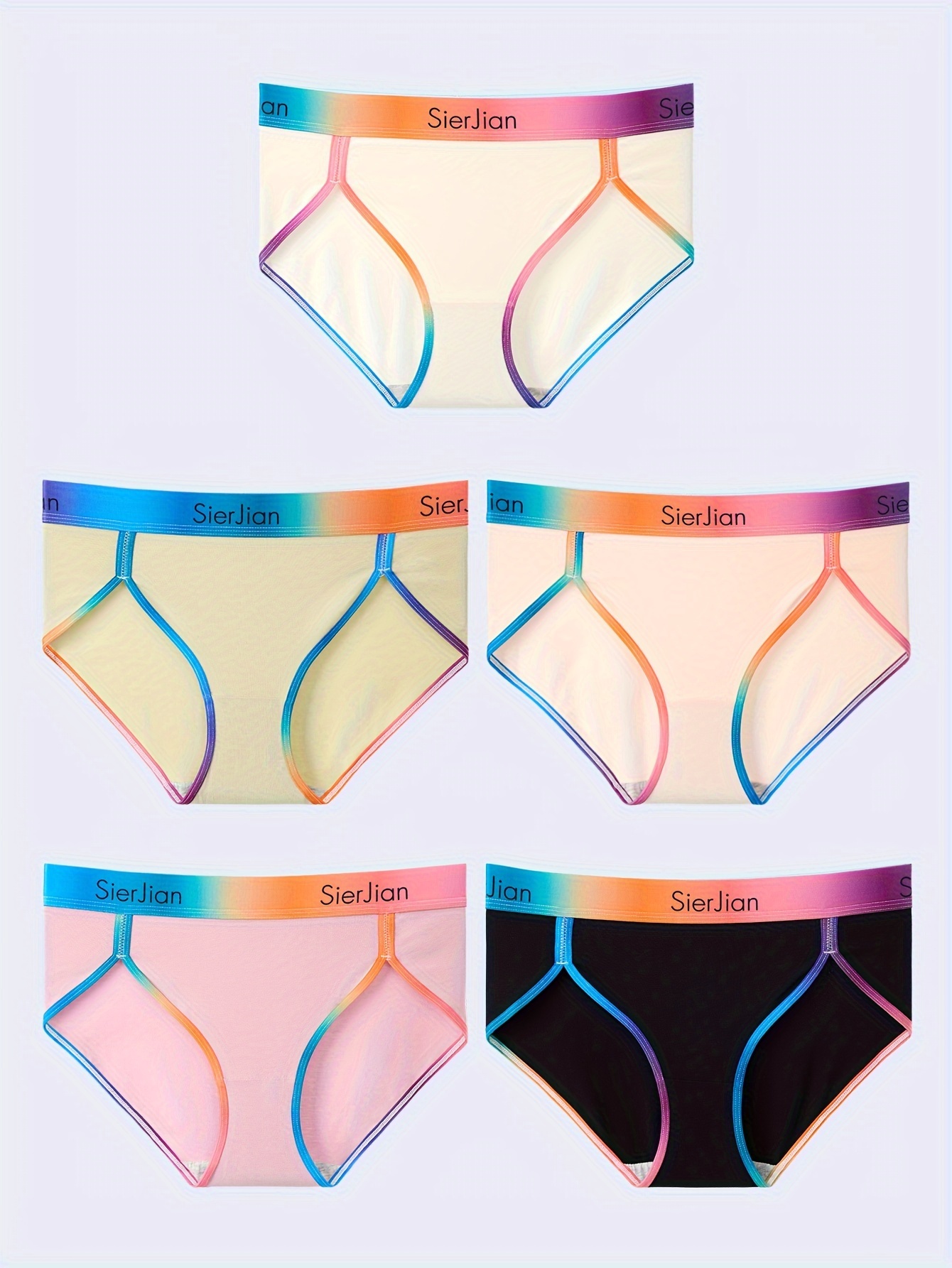 Rainbow Striped Underwear - Temu