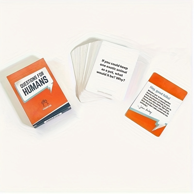 Questions for Humans Couples Cards - Trust & Intimacy Building Game for Relationship Building, Conversation Starter Cards for Couples, Fun Date Nights & Relationship Activities, Interactive Card Game | Durable Card Stock, Card Games for Couples