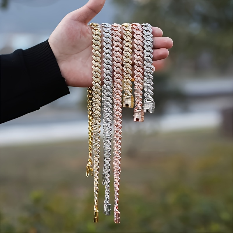 Y2K Cuban Link Chain Necklace Set