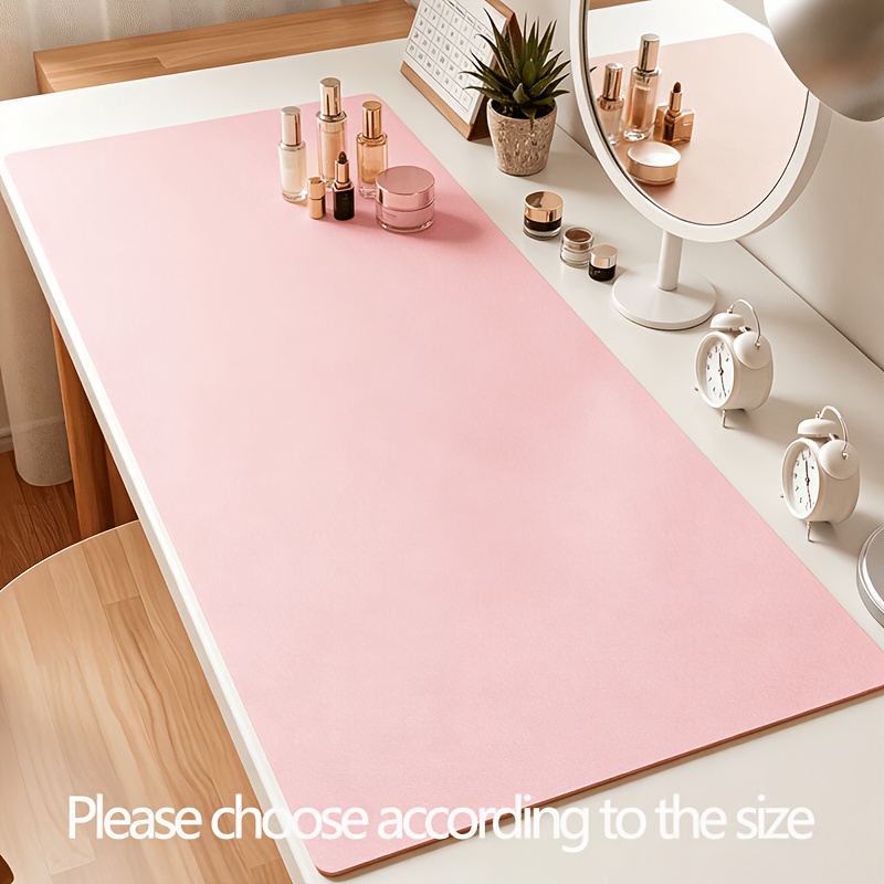 Image of 1 Makeup Table Mat, Vanity Pad, Non-absorbent And Easy To Clean, Multiple Colors