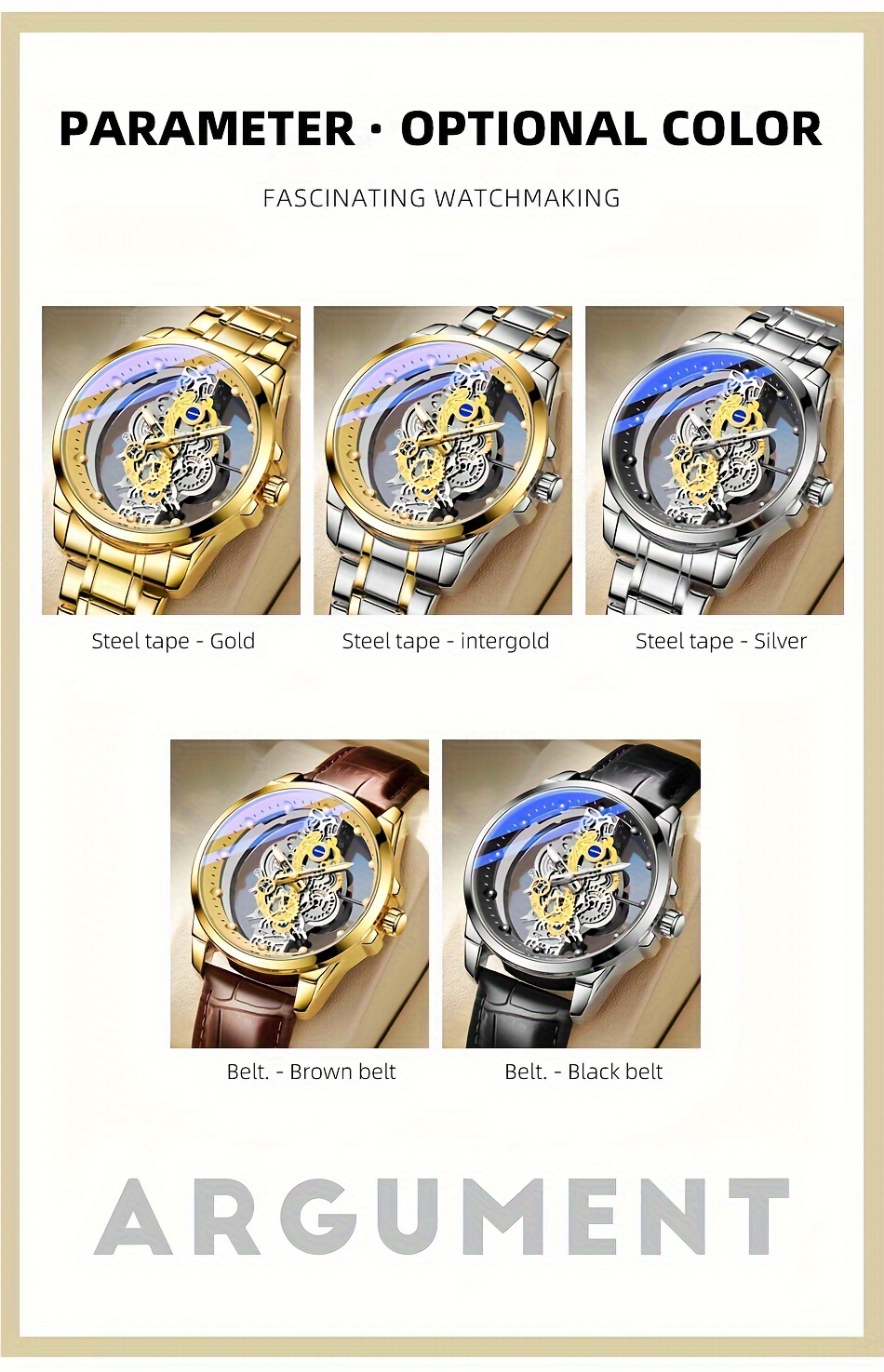  elegant mens quartz watch with durable steel strap perfect for everyday wear memorable gift details 7