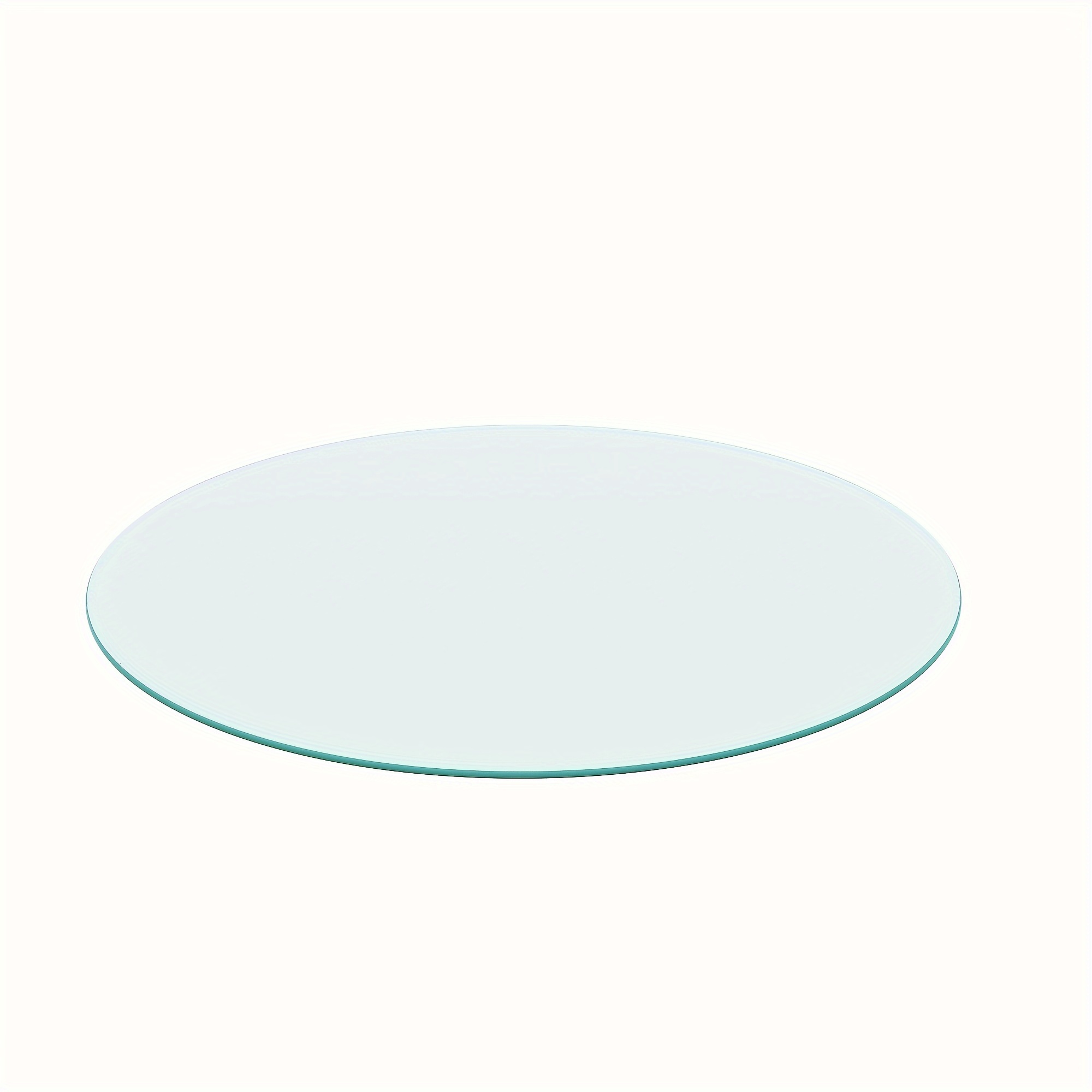 

Glass Table Tops Round Tempered Glass Table Top Clear Glass Thick Flat Polished Edge Glass Table Tops (thick Round 6mm (1/4''), 20inch)