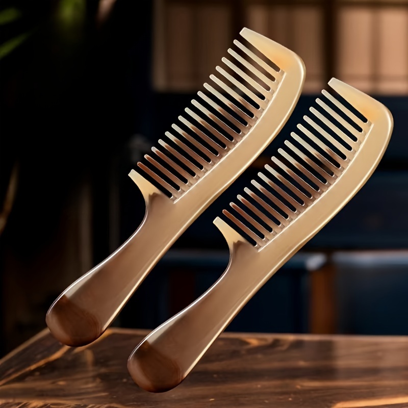 

1pc Wide-tooth Hair Comb, Large Size, Knot-free, Detangling Styling Tool, Plastic , Compatible With All Hair Types, Abs Plastic Handle, For Dry Hair Use