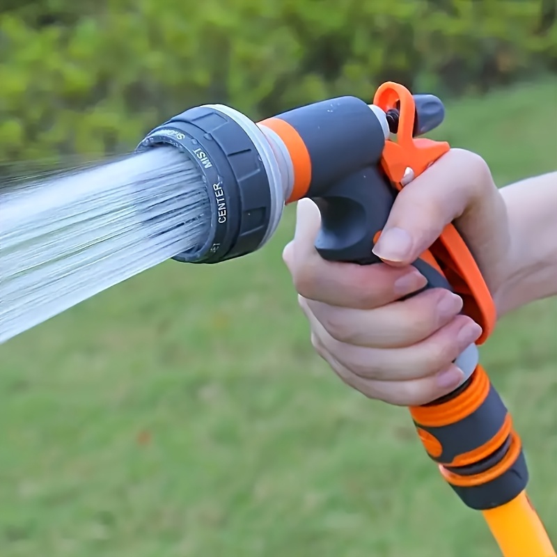 hogedruk tuinslangspuit, [6 instelbare sproeipatronen] voor watergeven, auto   &   schoonmaken. lichtgewicht ergonomische   met antislip handvat, schroefdraad pasvorm