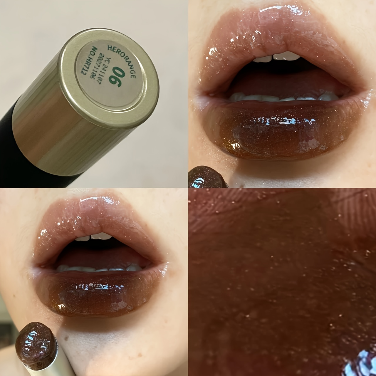 Herorange Moisturizing Mirror Lipstick, Korean Style Spring/autumn Lip Makeup, Non-transfer Non-fading Low Lipstick