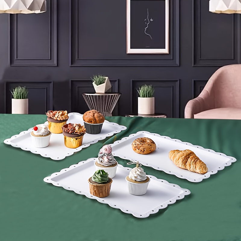 100 Vassoi Rettangolari Dorati Per Dessert, Espositori In Cartone Per Pasticcini, Torte E Cupcake | Base Per Dolci Fai-da-te Per Matrimoni E Feste - 5