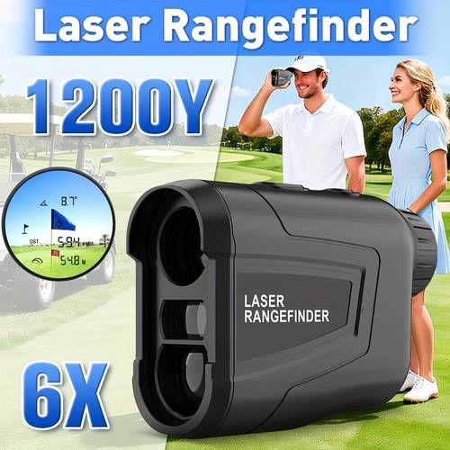 1200y 6 rangefinder outdoor rangefinder with slope distance measurement speed measurement and flag lock functions for golf hunting and as a gift