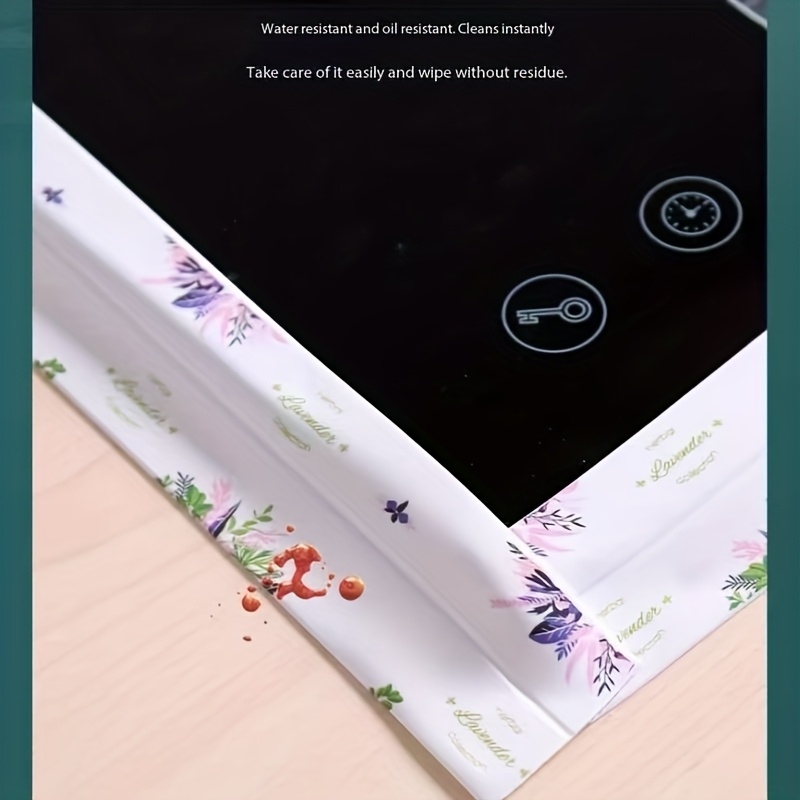 1 roll 125 98 inch pvc self waterproof tape easy to clean durable suitable for home decoration bathroom sink bathtub kitchen beautiful design patterns of cherry green leaves animals and more styles details 4