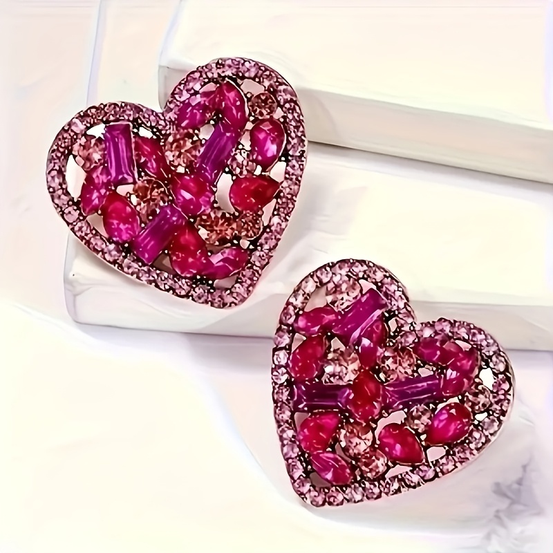 

1 Pair Elegant -shaped Stud Earrings, , Uv Plated Alloy, Daily & Gift , Valentine's Day Jewelry For Women