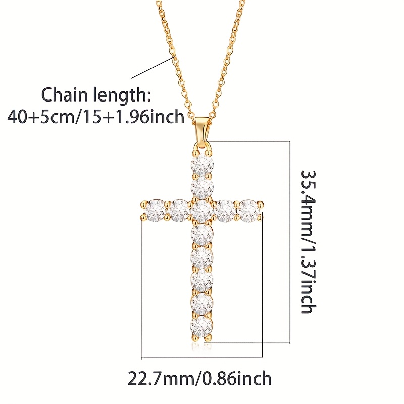Image of 925 Cross Pendant For Daily Wear, Suitable For Outfit Coordination, Showcasing And Strength, A Must-have For Style Enthusiasts Attending Social Events, A , Presented Exquisite Gift Box.
