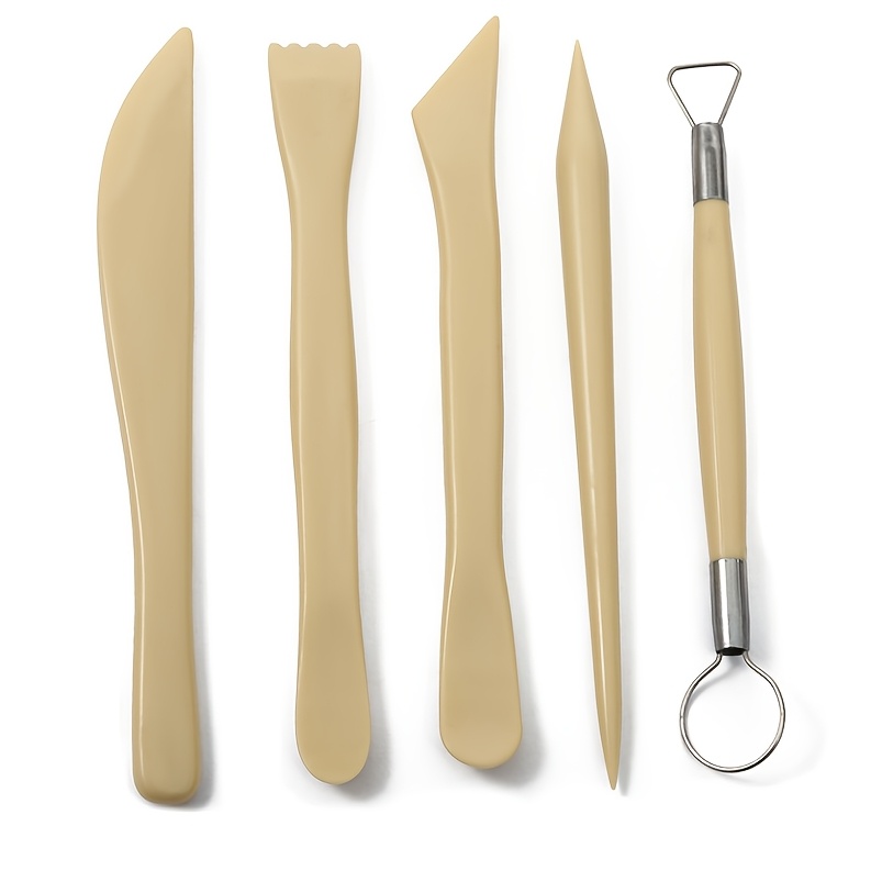 

Ensemble d'Outils de en , Set de 5 Couteaux à Poterie, Couteaux de en Souple, Fournitures d'Art 1 Set