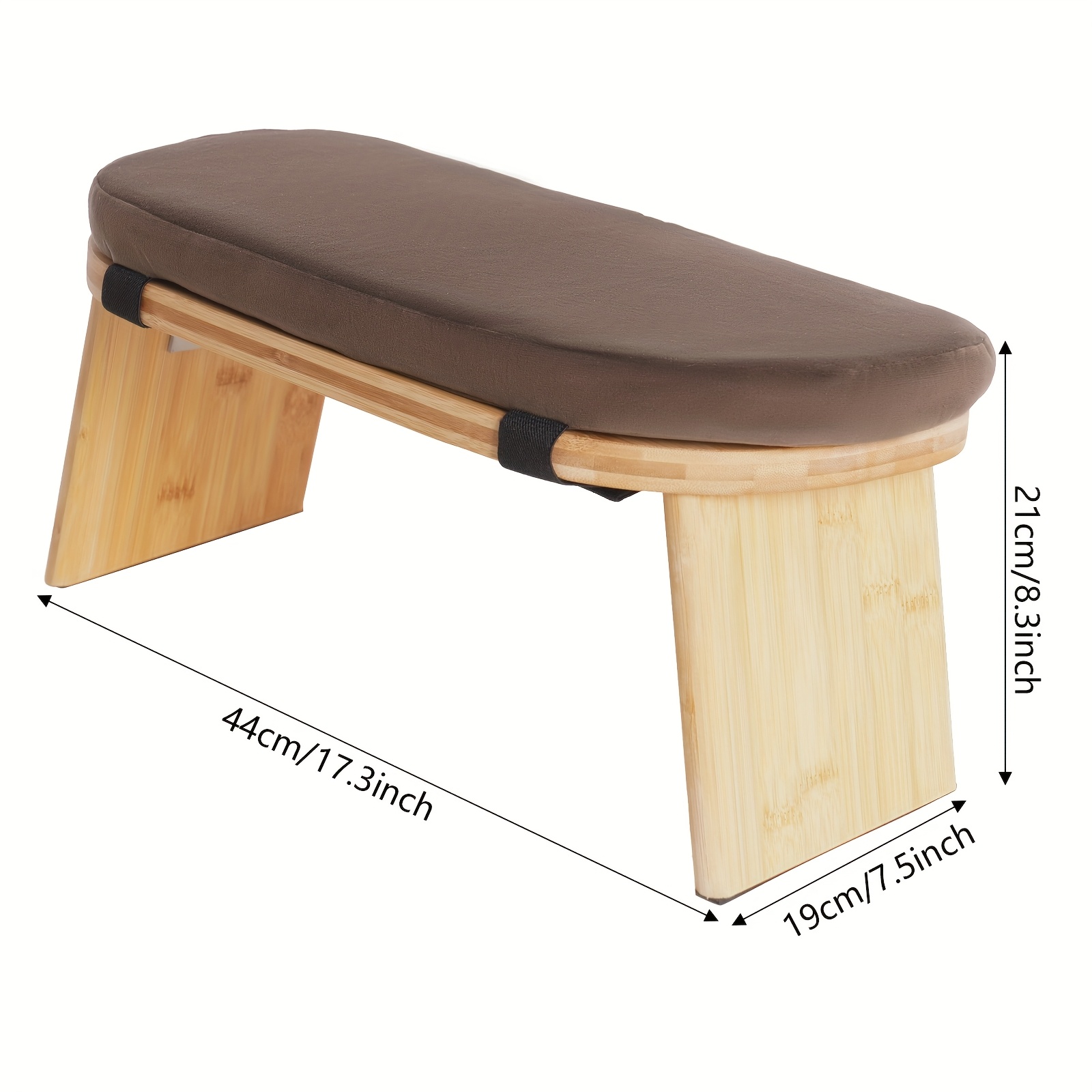 TEMU Foldable Meditation Bench, With Cushion And Travel Bag, Foldable Meditation Bench With Cushion And Travel Bag, Meditation Bench, Foldable&