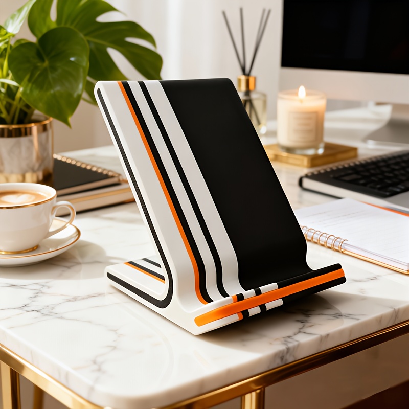 Dynamic Line Phone Stand - Non-slip Stable & Non-falling, Creative Design, Universal For Home Desktop Decoration, Movie Watching & Office Use