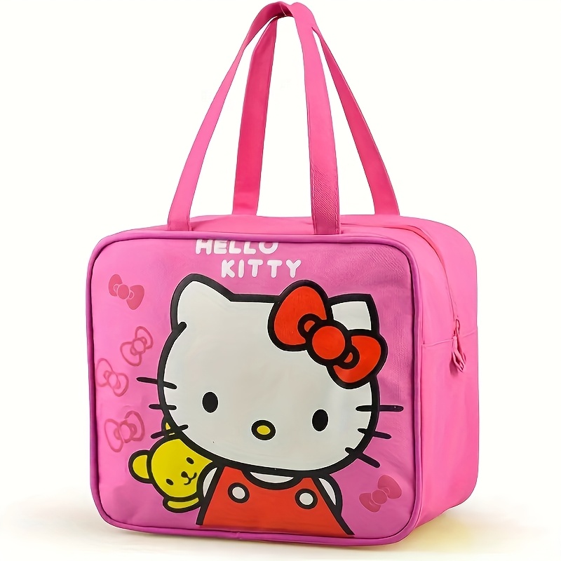TEMU Hello Kitty Lunch Bag Reusable, And Can Hold Lunch Box And Water Bottle, Suitable For Travel And Outdoor Activities. Daily Use, Holiday Gift