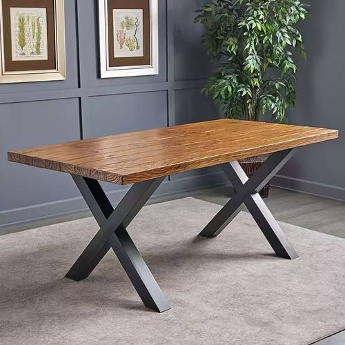 16 inch x shaped table legs metal coffee table legs steel table legs suitable for diy furniture dining tables 2pcs set black