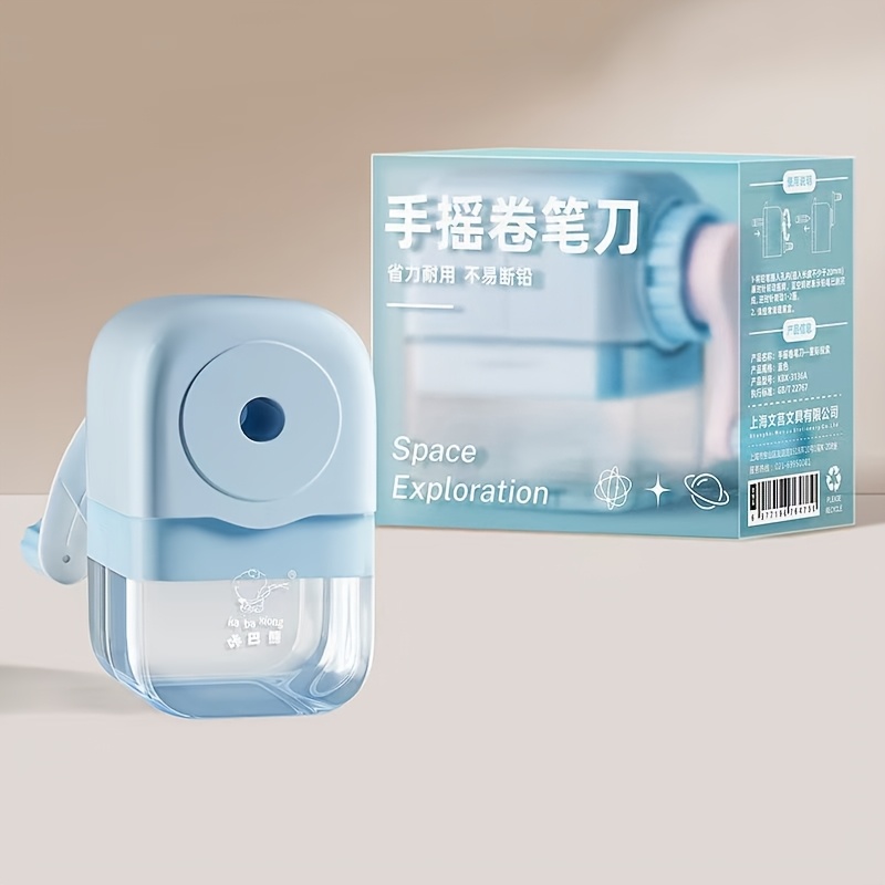 Image of 1pc Cute Morandi Color Hand-cranked Pencil Sharpener High-value Pencil Colored Pencil Sharpener Stationery Correction Tool Back To Opening Season Graduation Season Gift