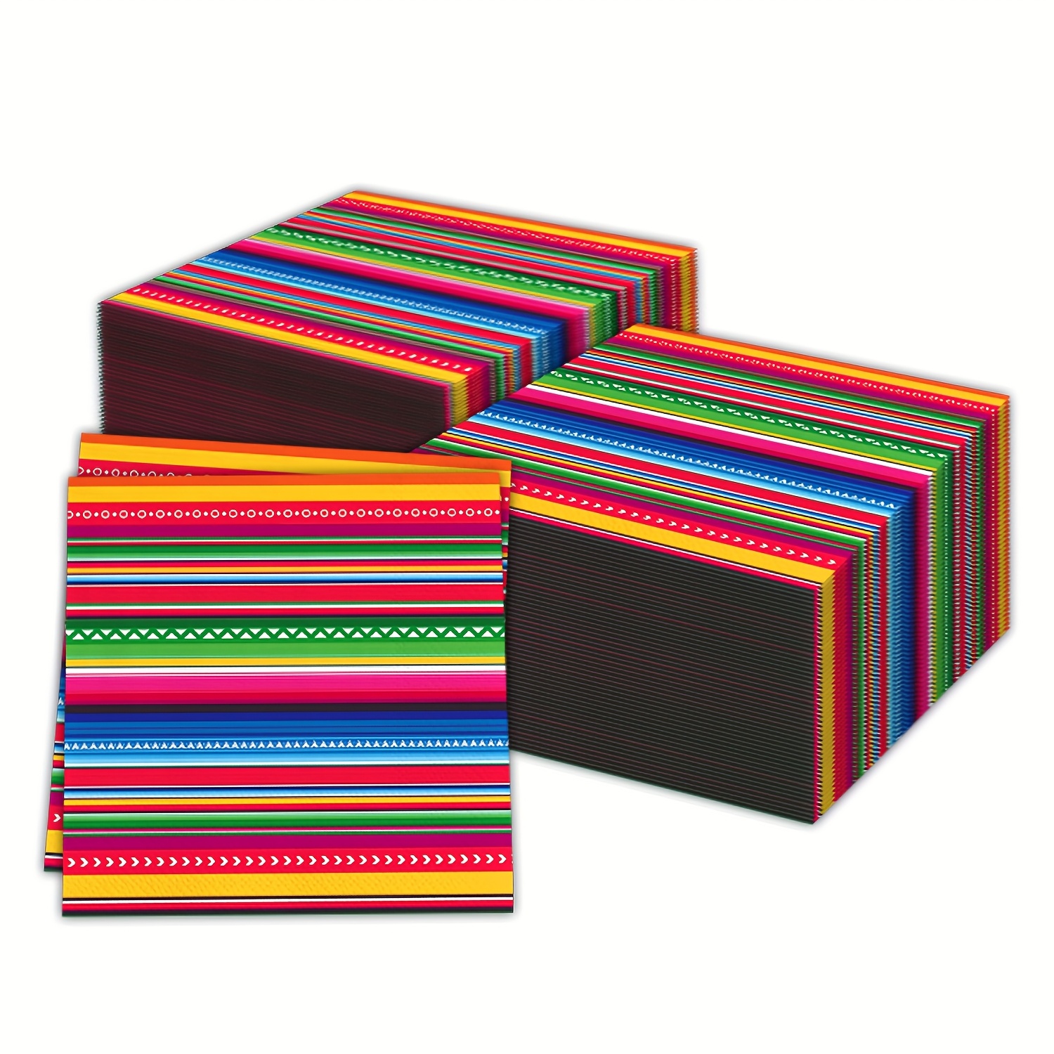 E-shop 20 Stück Mexikanische Servietten Mexiko Papiertücher 3-lagig De Mayo Einweg-Partygetränke-Servietten für De Mayo Taco Baby Shower