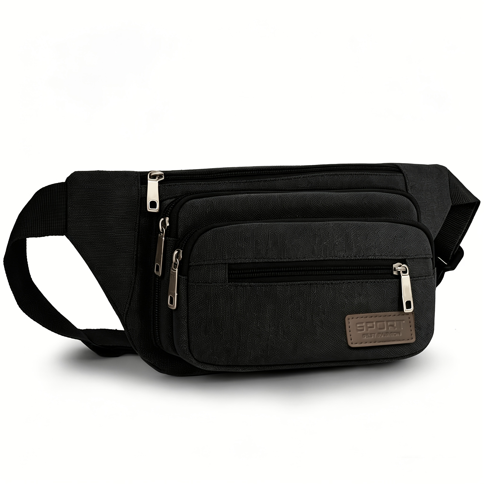 TEMU Men's Waist Bag Multifunctional Lightweight Crossbody Bag Versatile Men' Business Wallet Outdoor Construction Site Travel Waist Bag