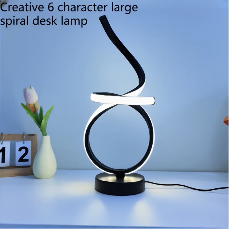 USB Plug-in Multi-Room Creative Floating Ribbon, Modern Light Luxury Table Lamp/Desk Lamp, Suitable for Living Room and Bedroom Decoration, Three-Color Dimmable LED Night Light