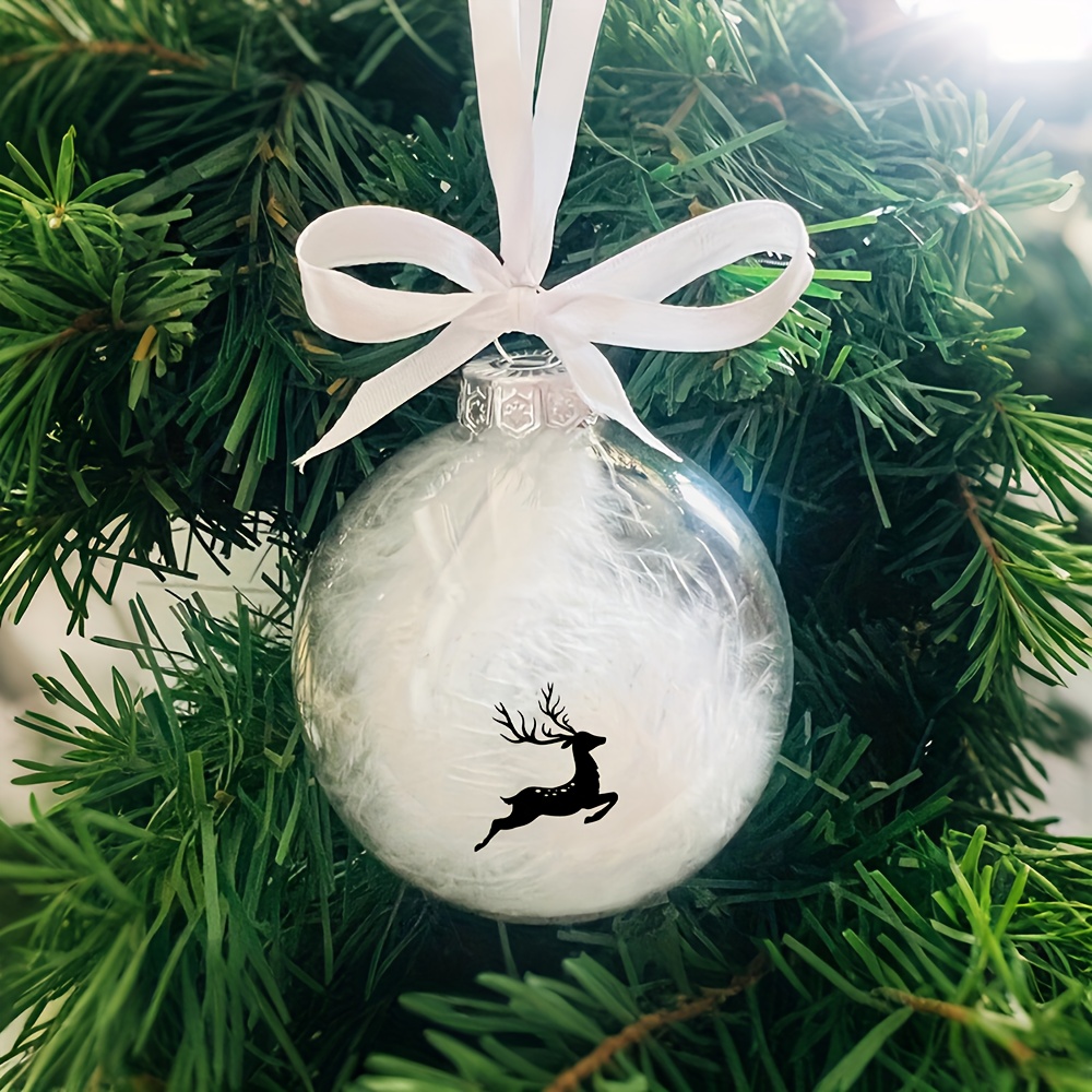 1pc Custom Christmas Tree Ornament, Custom Text, Pattern , Christmas Tree Decoration, Christmas Ornament, Personalized Christmas Decor, Christmas Tree Ornament, Custom Christmas Tree Ornament