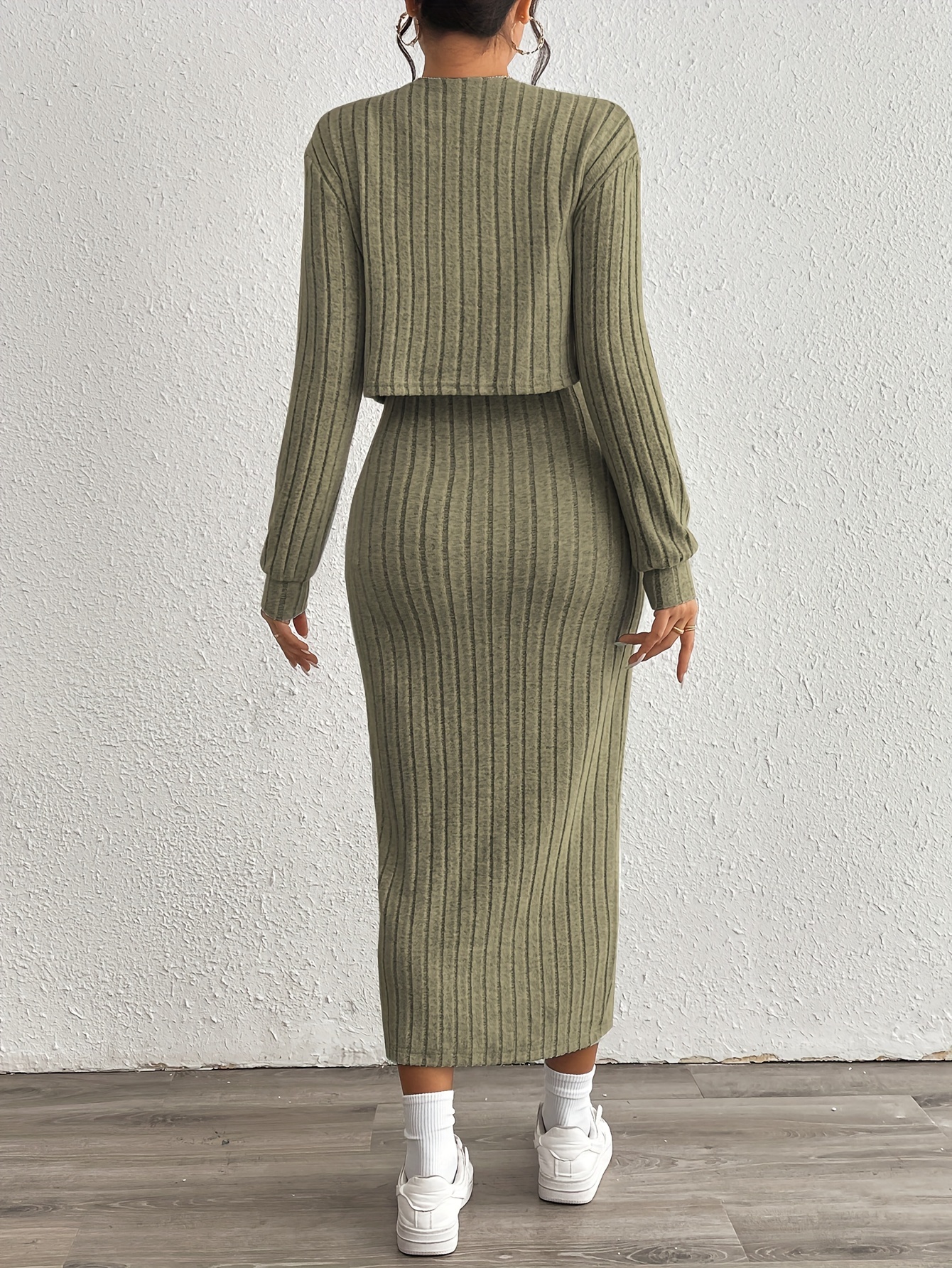 white long sleeve dress high neck High Neck Long Sleeve Mini Dress – John Paul Ataker