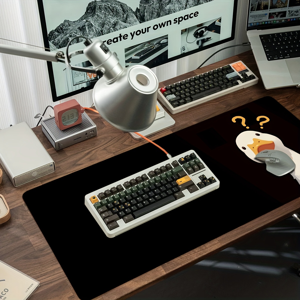 TEMU Xxl Large Mouse Pad Compatible For & Keyboards, Extended Desk Mat With Non-slip Base & Suitable For Office,, Gaming, Computer Desk - Large