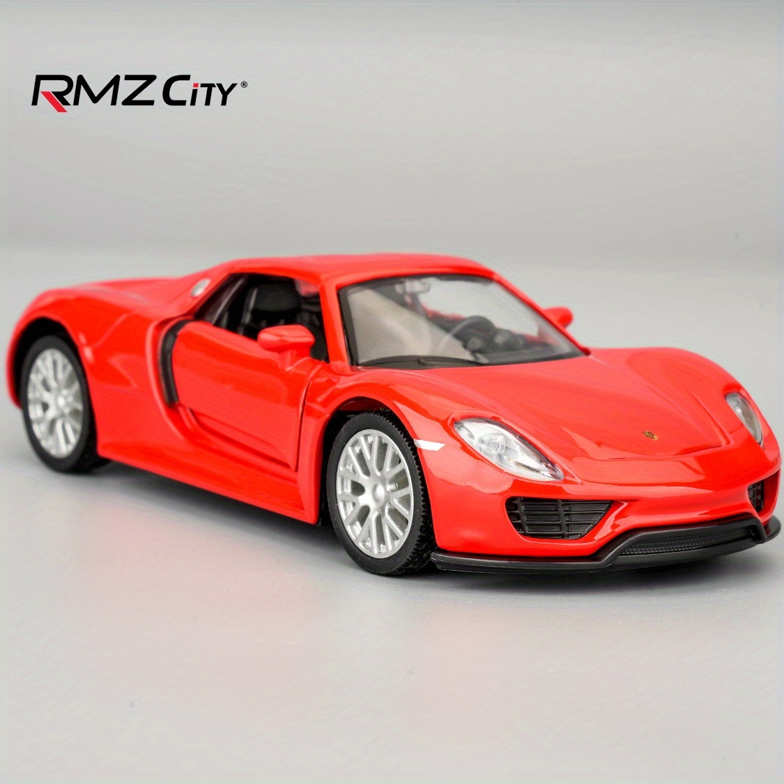 Image of Simulation 1:36 Alloy Golden 918 Coupe Model Car With , Pull Back Mechanism, Gift For And For Holidays, Christmas, Or Birthdays In Red