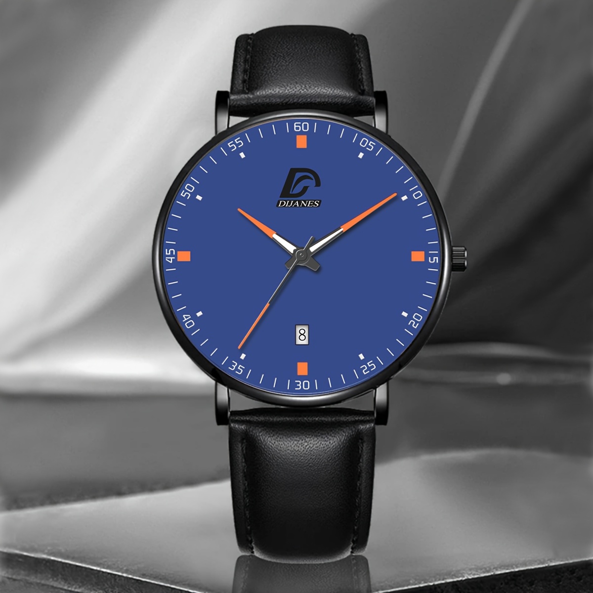 4pcs Men's Stylish Business Quartz Watch Set