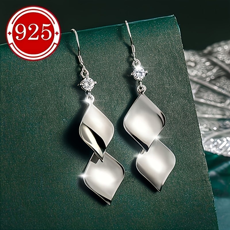 Women's 925 Sterling Silver Double-Layer Leaf Stud Earrings — Elegant Gift