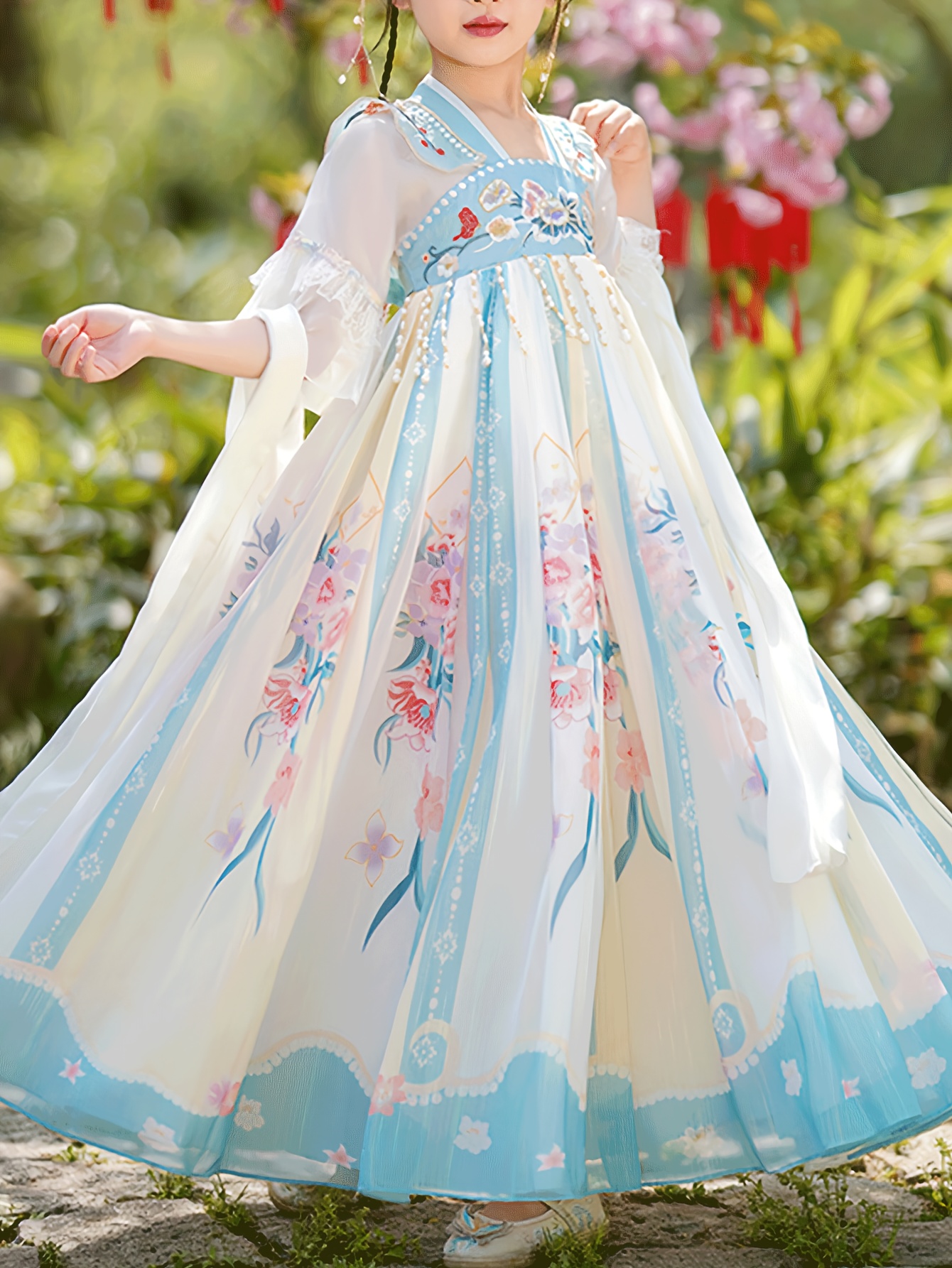 hanfu girls spring summer youngsterss traditional chinese - Temu Philippines