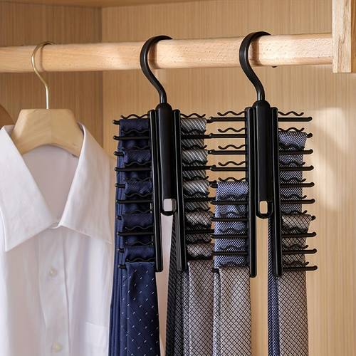 multifunctional tie organizer belt tidy gadget scarf and bowtie hanger black storage shelf clothes hanger wardrobe organizer