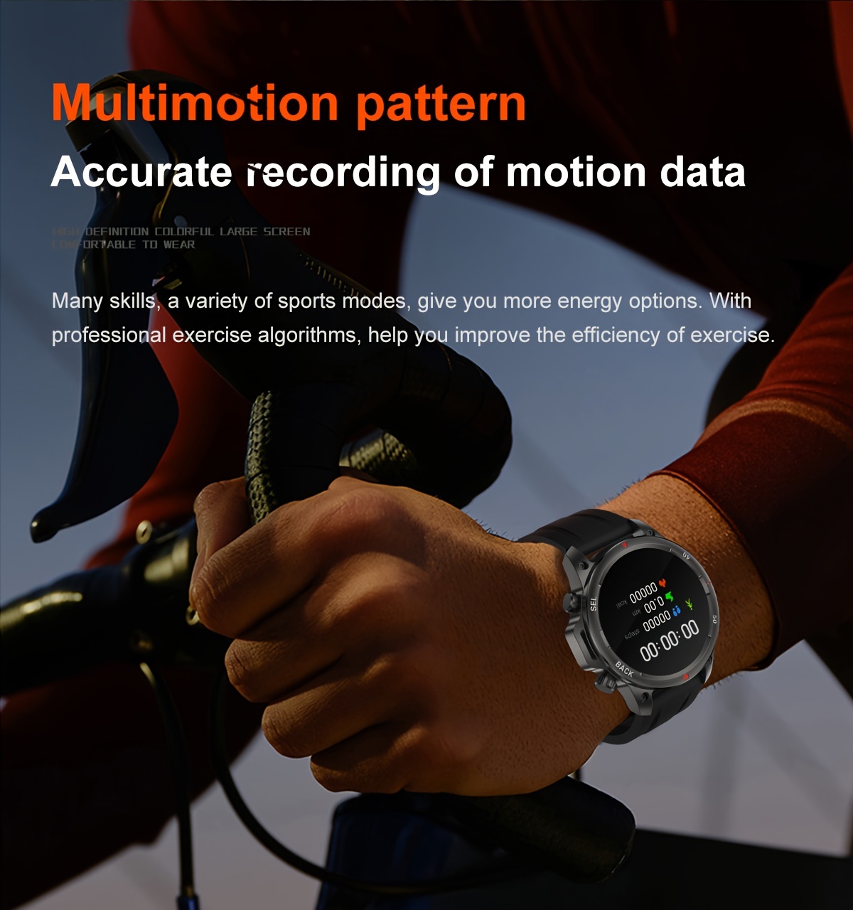 Men's Smartwatch HD LED Display, AI Voice Assistant, Wireless Calling, GPS Tracker, Compass, Fitness Tracker with Stainless Steel/Silicone Band_voghion.com