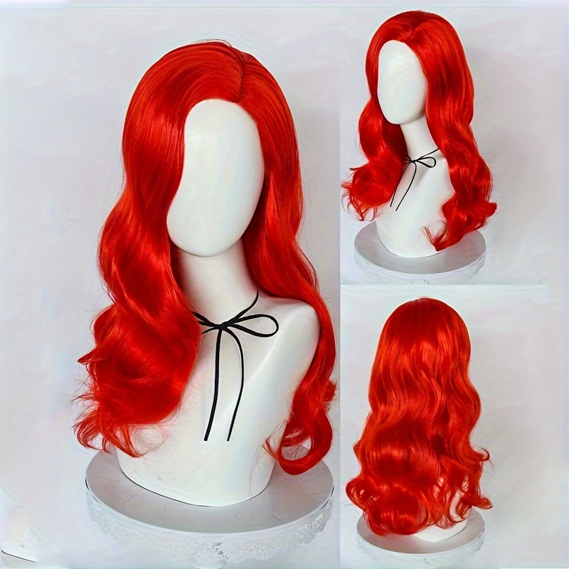 

Red Curly Wig - Heat Resistant, Perfect For Daily Wear & Parties